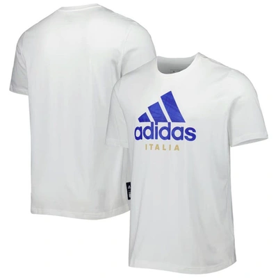 Shop Adidas Originals Adidas White Italy National Team Dna T-shirt