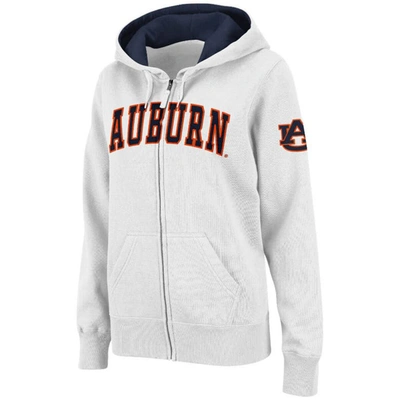 Shop Colosseum Stadium Athletic White Auburn Tigers Arched Name Full-zip Hoodie