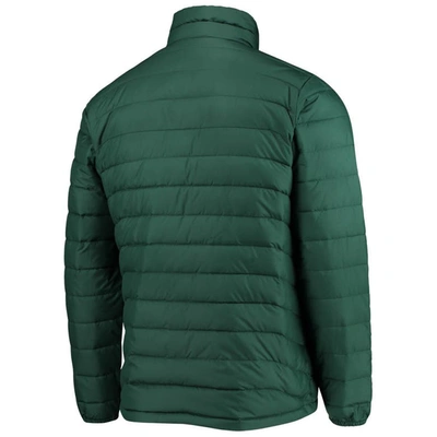 Shop Columbia Green Michigan State Spartans Powder Lite Omni-heat Reflective Full-zip Jacket