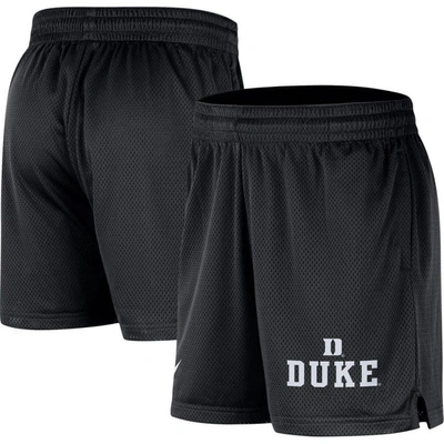 Shop Nike Black Duke Blue Devils Mesh Performance Shorts