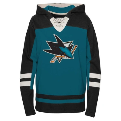 Shop Outerstuff Youth Teal San Jose Sharks Ageless Revisited Home Lace-up Pullover Hoodie
