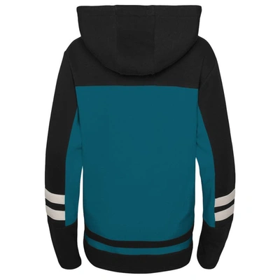 Shop Outerstuff Youth Teal San Jose Sharks Ageless Revisited Home Lace-up Pullover Hoodie