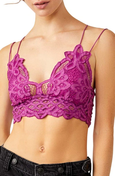 Shop Free People Intimately Fp Adella Longline Bralette In Radiant Orchid