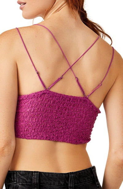 Free People Intimately Fp Adella Longline Bralette In Radiant Orchid