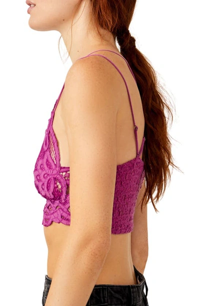 Shop Free People Intimately Fp Adella Longline Bralette In Radiant Orchid