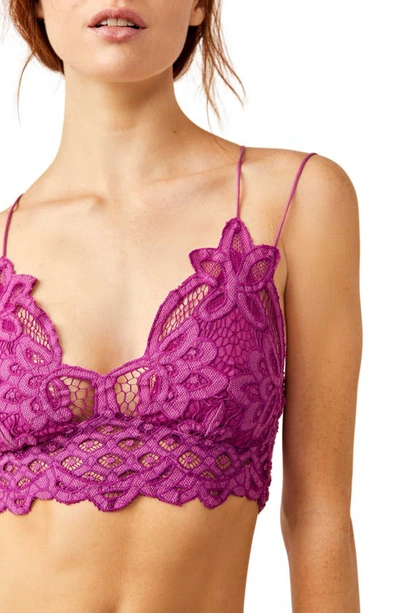 Shop Free People Intimately Fp Adella Longline Bralette In Radiant Orchid