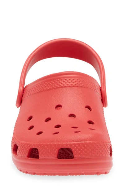 Shop Crocs Kids' Classic Clog In Varsity Red