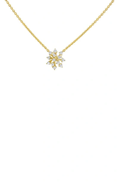 Shop Hueb Luminus Small Diamond Pendant Necklace In Yellow Gold