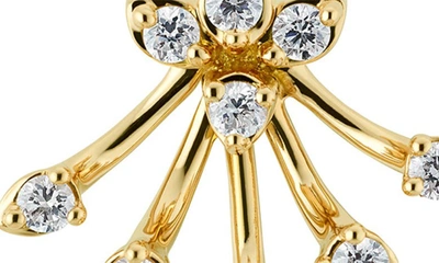 Shop Hueb Luminus Diamond Stud Earrings In Yellow Gold