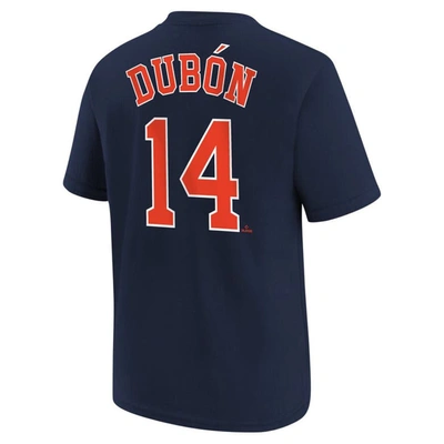 Shop Nike Youth  Mauricio Dubon Navy Houston Astros Name & Number T-shirt