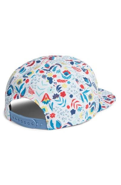 Shop Swannies Benson Floral Baseball Cap In Blue Red