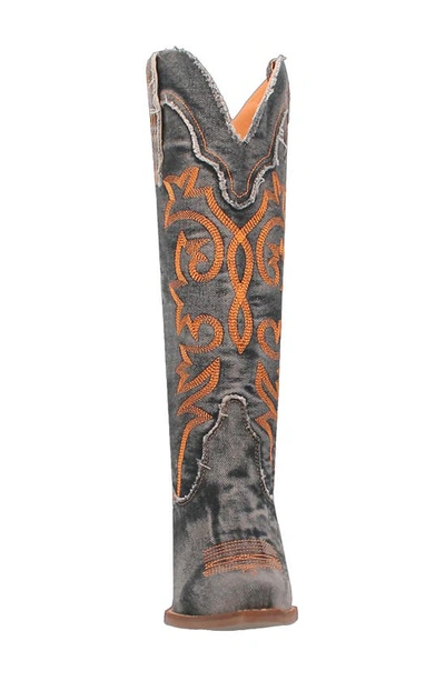 Dingo Texas Tornado Knee High Western Boot In Black