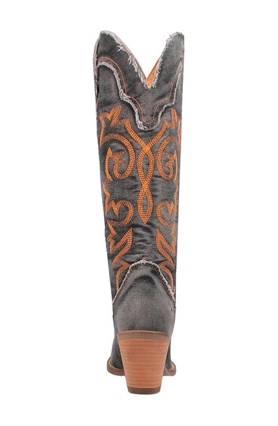 Dingo Texas Tornado Knee High Western Boot In Black