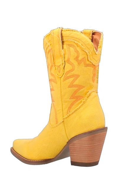 Shop Dingo Y'all Need Dolly Western Boot In Yellow