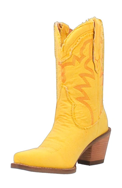 Shop Dingo Y'all Need Dolly Western Boot In Yellow