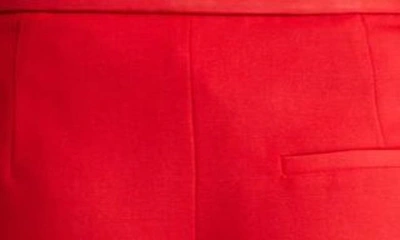 Alexander Mcqueen Tailored Bow Shorts In Lust Red