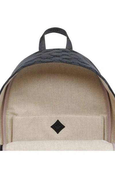 Shop Mcm Medium Lauretos Backpack In Dark Grey