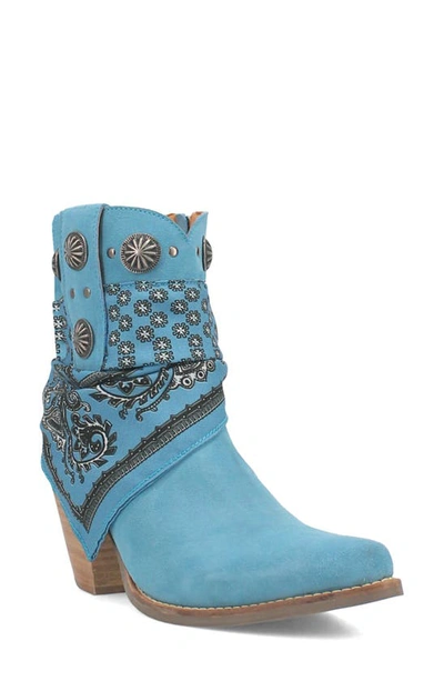 Shop Dingo Bandida Side Zip Western Boot In Blue