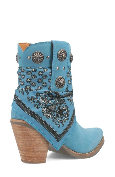 Shop Dingo Bandida Side Zip Western Boot In Blue