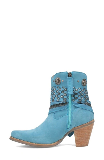 Shop Dingo Bandida Side Zip Western Boot In Blue