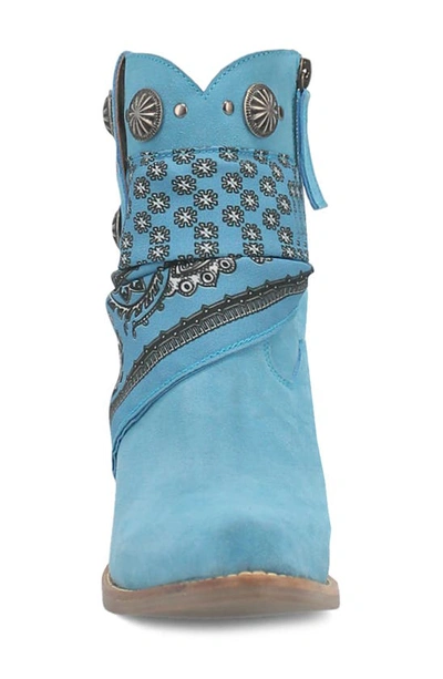 Shop Dingo Bandida Side Zip Western Boot In Blue