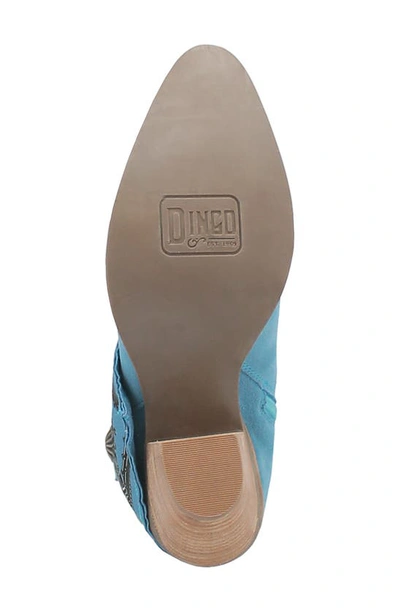 Dingo Bandida Side Zip Western Boot In Blue