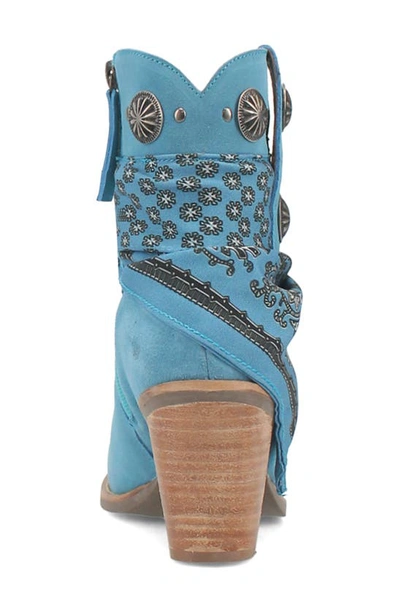 Dingo Bandida Side Zip Western Boot In Blue