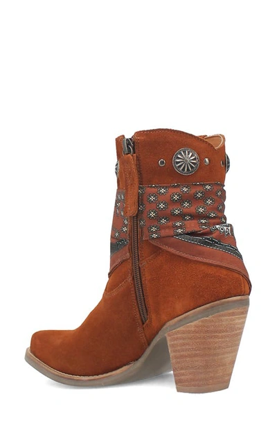 Dingo Bandida Side Zip Western Boot In Brown