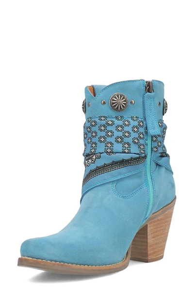 Dingo Bandida Side Zip Western Boot In Blue
