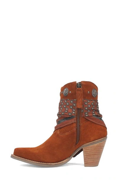 Dingo Bandida Side Zip Western Boot In Brown