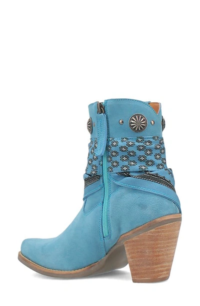 Dingo Bandida Side Zip Western Boot In Blue
