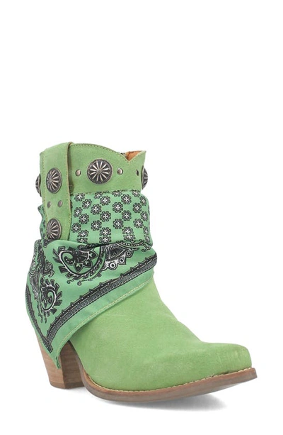 Shop Dingo Bandida Side Zip Western Boot In Lime