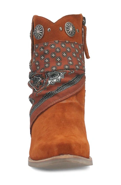 Dingo Bandida Side Zip Western Boot In Brown
