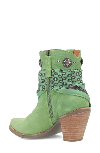 Dingo Bandida Side Zip Western Boot In Lime