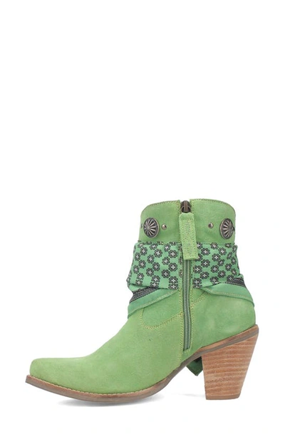 Dingo Bandida Side Zip Western Boot In Lime