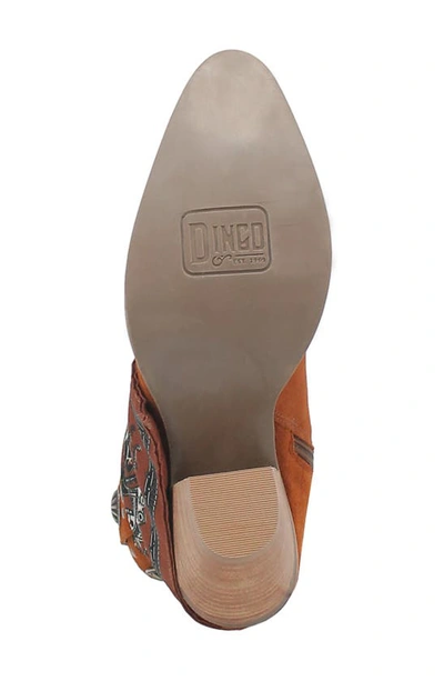 Dingo Bandida Side Zip Western Boot In Brown