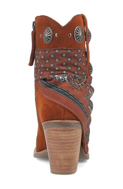 Dingo Bandida Side Zip Western Boot In Brown
