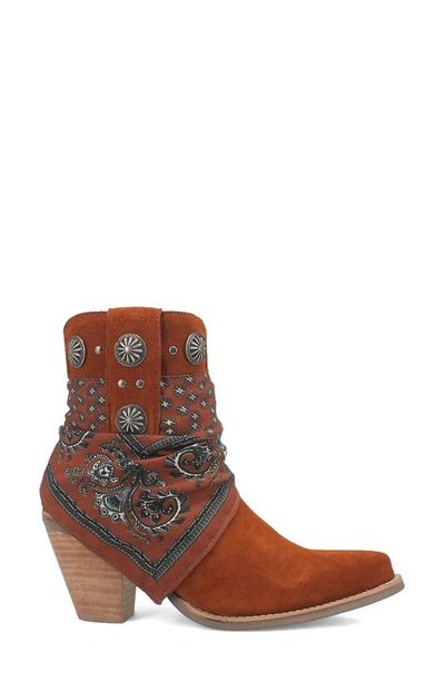 Dingo Bandida Side Zip Western Boot In Brown
