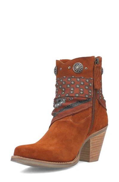 Dingo Bandida Side Zip Western Boot In Brown