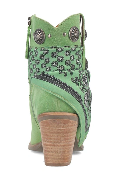Dingo Bandida Side Zip Western Boot In Lime
