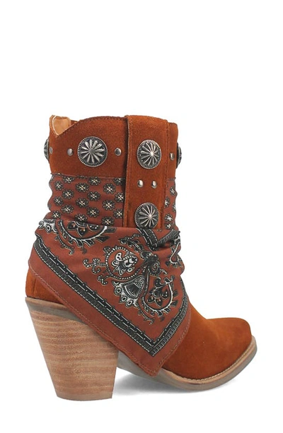 Dingo Bandida Side Zip Western Boot In Brown