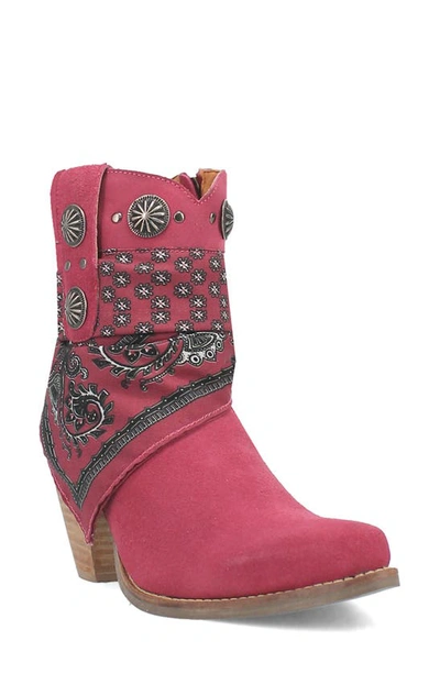 Shop Dingo Bandida Side Zip Western Boot In Fuchsia