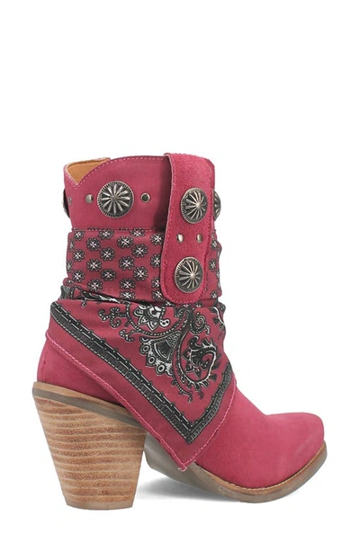 Dingo Bandida Side Zip Western Boot In Fuchsia