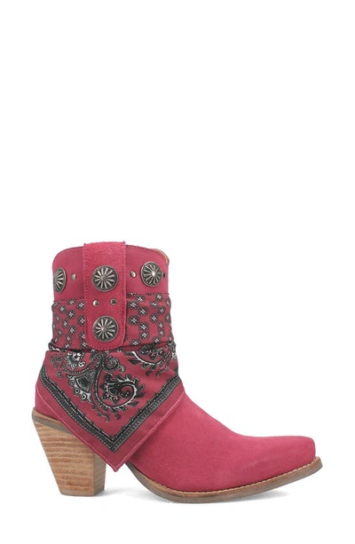 Dingo Bandida Side Zip Western Boot In Fuchsia