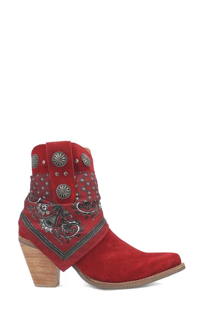 Shop Dingo Bandida Side Zip Western Boot In Red