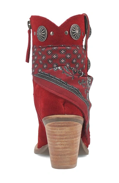 Shop Dingo Bandida Side Zip Western Boot In Red