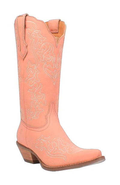 Shop Dingo Flirty N' Fun Western Boot In Peach