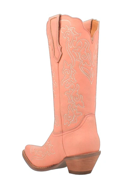 Dingo Flirty N' Fun Western Boot In Peach