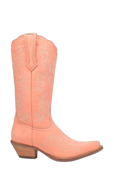 Dingo Flirty N' Fun Western Boot In Peach