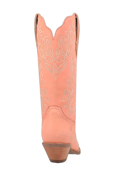 Dingo Flirty N' Fun Western Boot In Peach